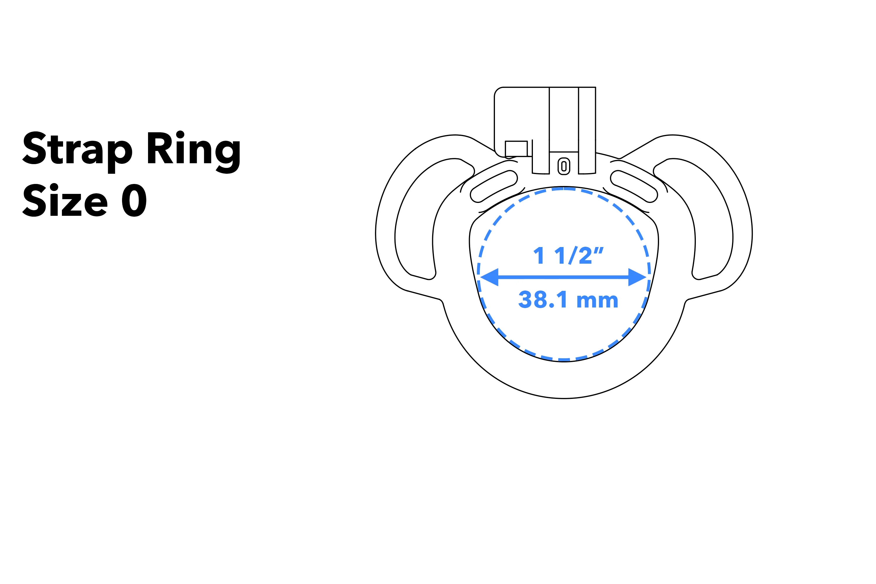 Strap Ring - Two Loops (Arctic White) - Image 4