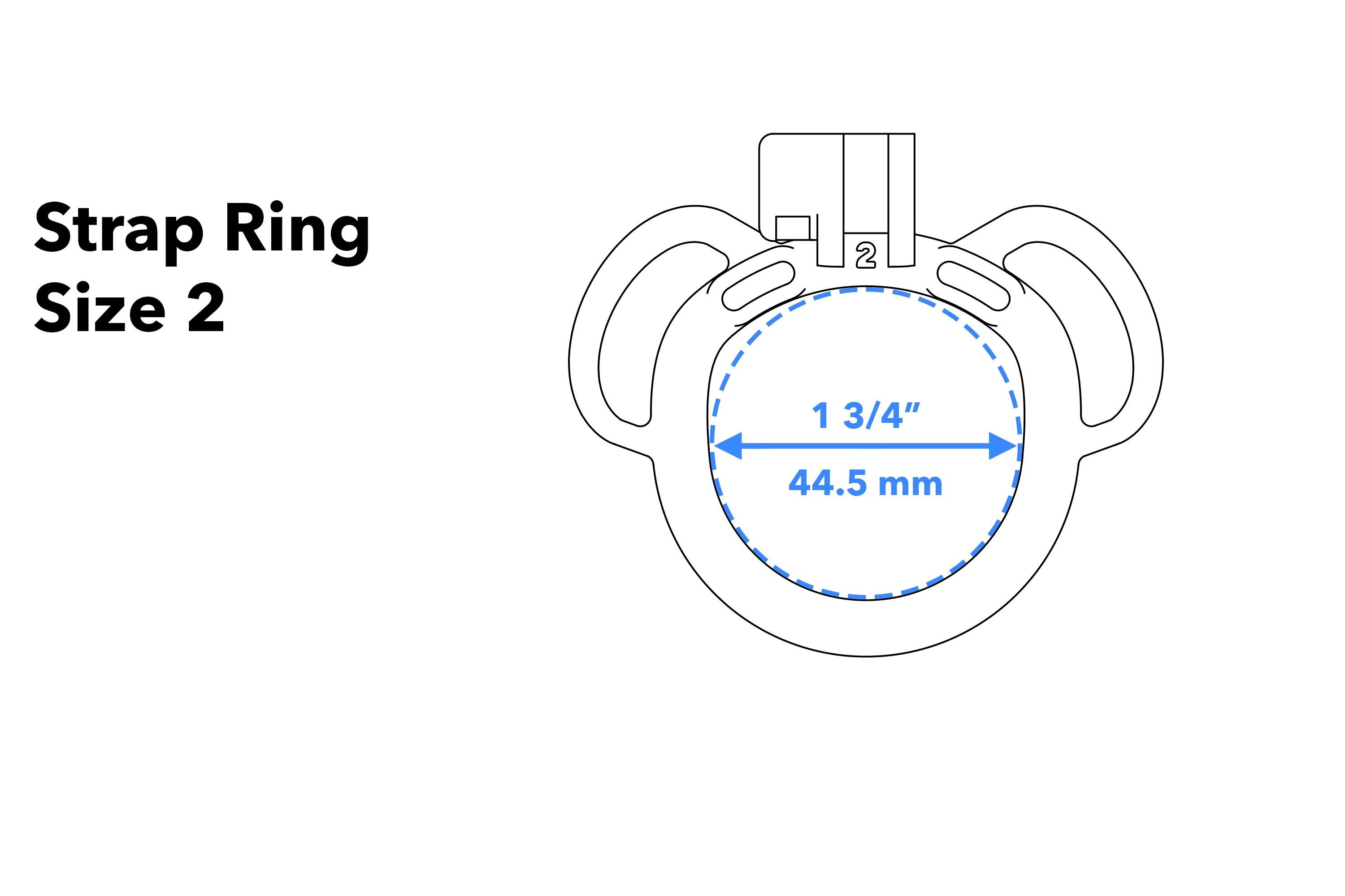 Strap Ring - Two Loops (Arctic White) - Image 6