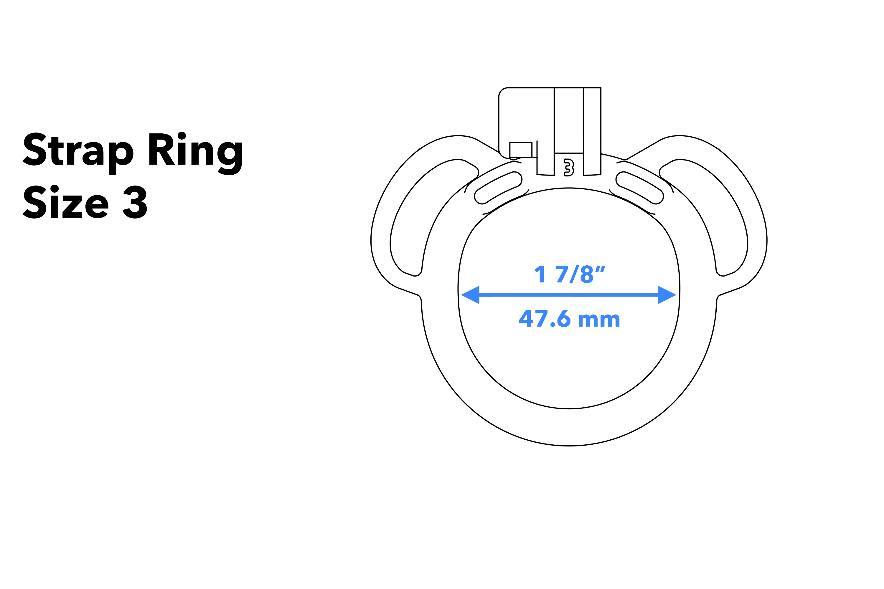 Strap Ring - Two Loops (Arctic White) - Image 7